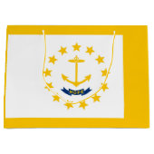 Vlag op Rhode Island - eiland Groot Cadeauzakje (Voorkant)