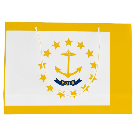 Vlag op Rhode Island - eiland Groot Cadeauzakje (Achterkant)