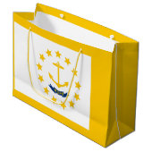 Vlag op Rhode Island - eiland Groot Cadeauzakje (Voorkant Gekanteld)