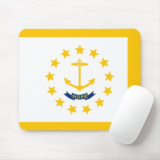 Vlag op Rhode Island - eiland Muismat (Met muis)