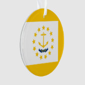 Vlag op Rhode Island - eiland Ornament (voorkant)