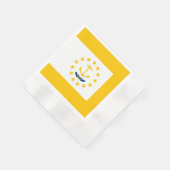 Vlag op Rhode Island - eiland Servetten (Hoek)