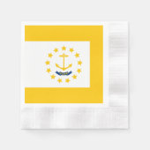 Vlag op Rhode Island - eiland Servetten (Voorkant)