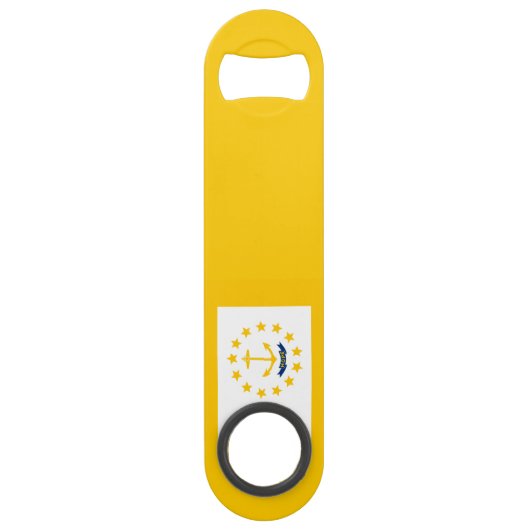 Vlag op Rhode Island - eiland Speed Flessenopener (Voorkant)