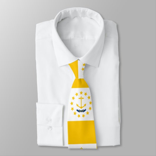 Vlag op Rhode Island - eiland Stropdas (Gebonden)