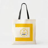 Vlag op Rhode Island - eiland Tote Bag (Voorkant)