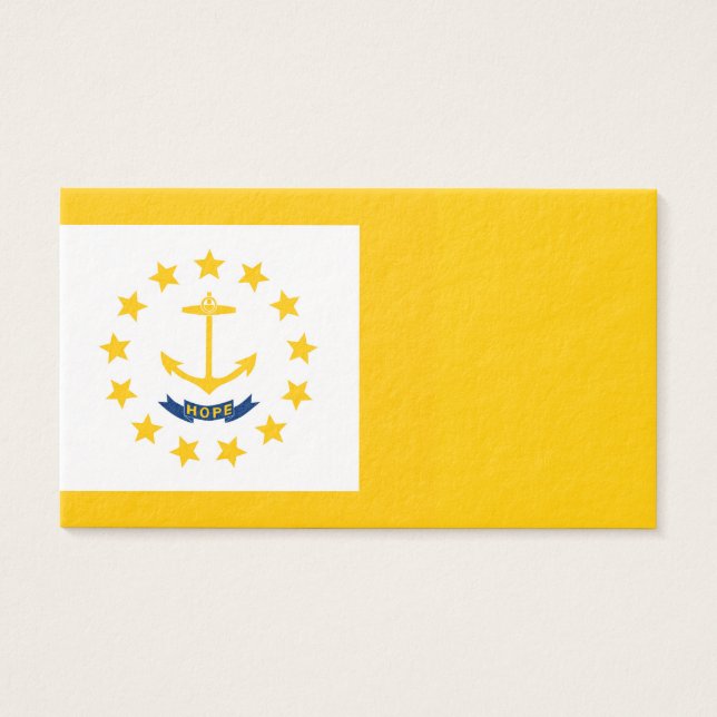 Vlag op Rhode Island - eiland Visitekaartjes (Voorkant)