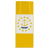 Vlag op Rhode Island - eiland Wijn Cadeautas (Voorkant)