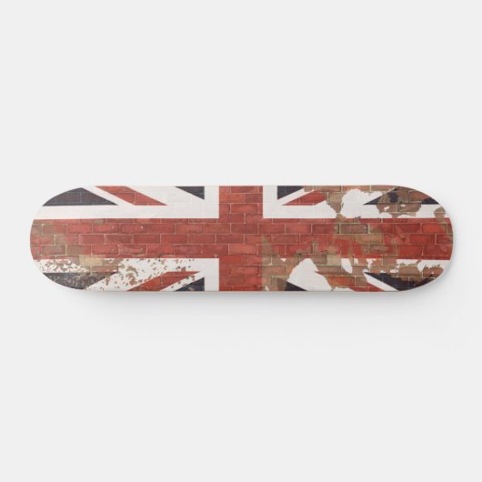 Vlag op Wall Union Jack British Persoonlijk Skateboard (Horizontaal)