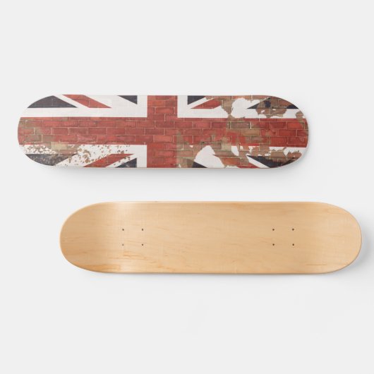 Vlag op Wall Union Jack British Persoonlijk Skateboard (Horizontaal)