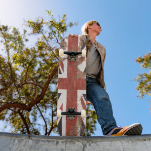 Vlag op Wall Union Jack British Persoonlijk Skateboard