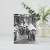 Vlag-opruiend meisje met scout: 1919 briefkaart (Staand voorkant)