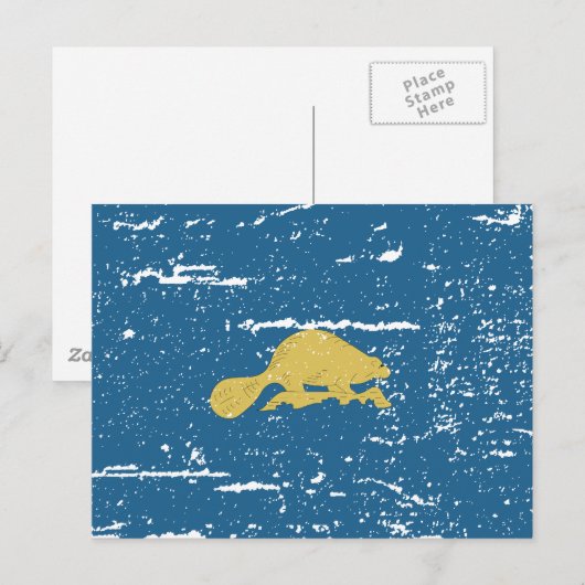  vlag OREGON Briefkaart (Voorkant / Achterkant)