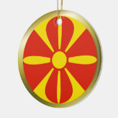 Vlag Ornament Noord-Macedonië (Links)