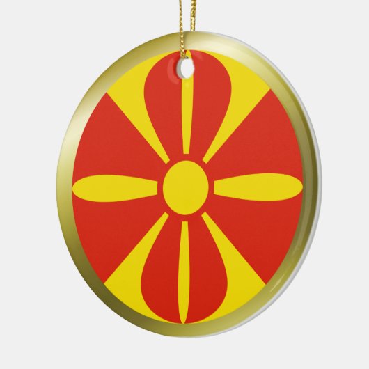Vlag Ornament Noord-Macedonië (Links)