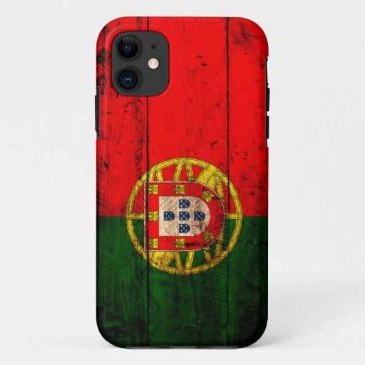 Vlag oude Wooden Portugal Case-Mate iPhone Case (Achterkant)