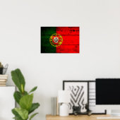 Vlag oude Wooden Portugal Poster (Thuiskantoor)
