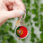 Vlag oude Wooden Portugal Sleutelhanger (Hand)