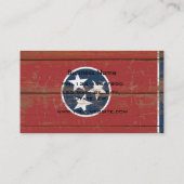 Vlag oude Wooden Tennessee Visitekaartje (Achterkant)