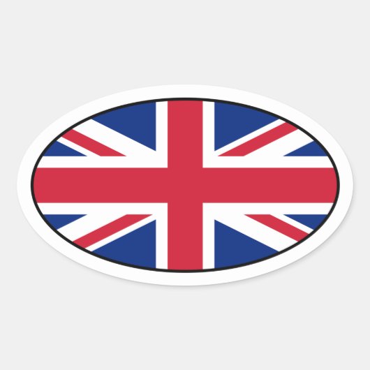 Vlag ovaal Sticker (Voorkant)