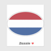 Vlag Oval Nederland Sticker (Vel)