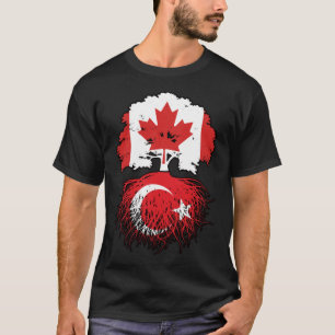 Vlag over de bomen in Turkije - Turks Canada T-shirt