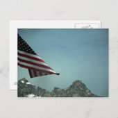 Vlag over Teton-Briefkaart Briefkaart (Voorkant / Achterkant)