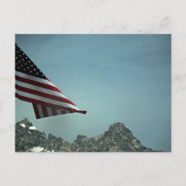 Vlag over Teton-Briefkaart Briefkaart