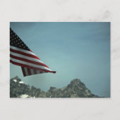 Vlag over Teton-Briefkaart Briefkaart (Voorkant)