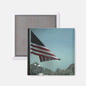 Vlag over Teton Magnet (Voorkant / Achterkant)