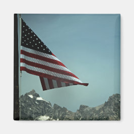 Vlag over Teton Magnet