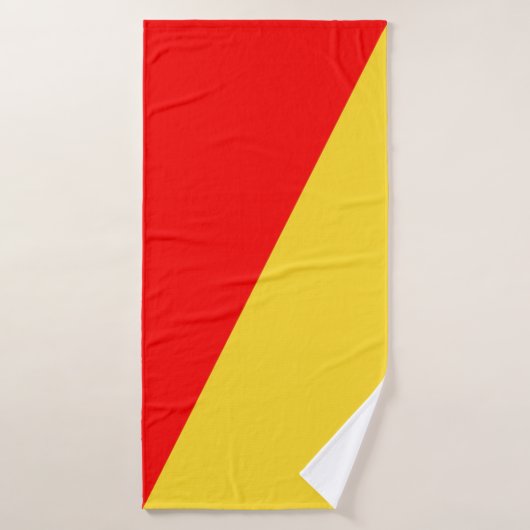 vlag Palermo italiaans symbool Sicilië ziekenhuis Badhanddoek (Badhanddoek)