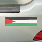Vlag Palestina, Solidariteit met Palestina Bumpersticker (Op auto)