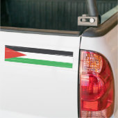 Vlag Palestina, Solidariteit met Palestina Bumpersticker (Op Truck)