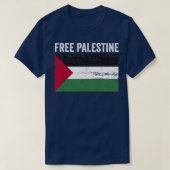 Vlag Palestina Vrij Palestina Vlag Arabisch  T-shirt (Design voorkant)
