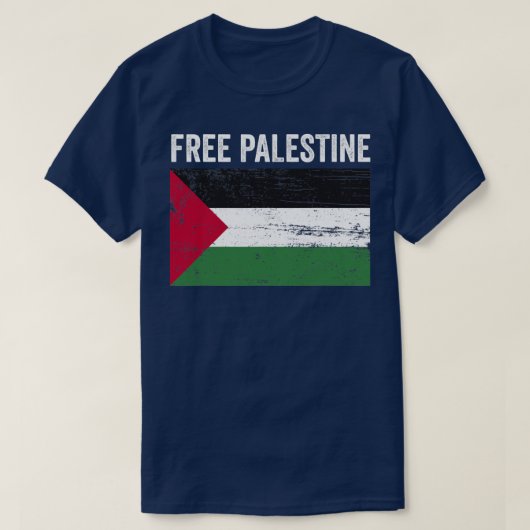 Vlag Palestina Vrij Palestina Vlag Arabisch  T-shirt (Design voorkant)