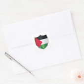 vlag Palestine Silver Shield Vierkante Sticker (Envelop)