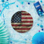 vlag papieren bordje (Feest)