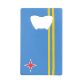 Vlag Patriotic Aruba Creditkaart Flessenopener (Achterkant)