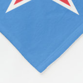 Vlag Patriotic Aruba Fleece Deken (Hoek)