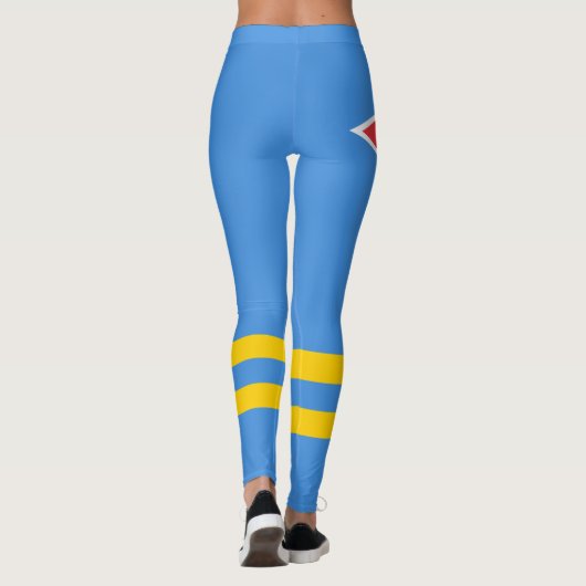 Vlag Patriotic Aruba Leggings (Achterkant)