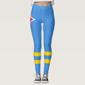 Vlag Patriotic Aruba Leggings (Voorkant)