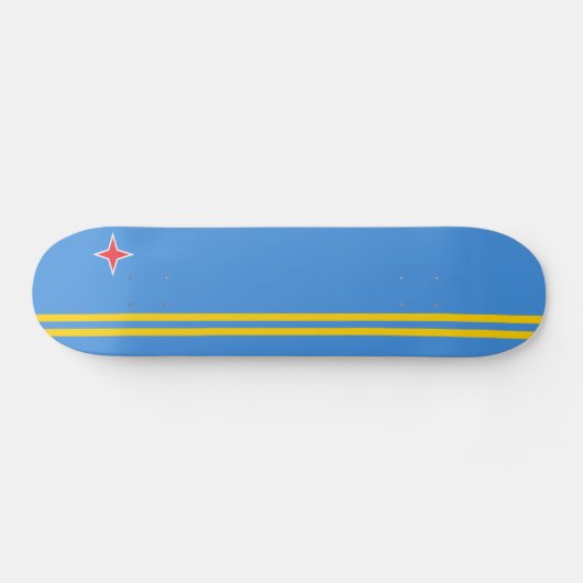 Vlag Patriotic Aruba Persoonlijk Skateboard (Horizontaal)
