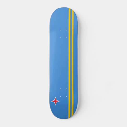 Vlag Patriotic Aruba Persoonlijk Skateboard (Voorkant)