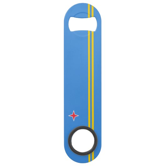 Vlag Patriotic Aruba Speed Flessenopener (Voorkant)