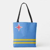 Vlag Patriotic Aruba Tote Bag (Achterkant)