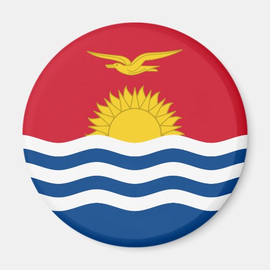 Vlag Patriotic Kiribati Magneet (Voorkant)