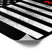 Vlag Patriottisch 4 juli Trump 2024 Poster (Hoek)