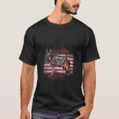 Vlag Patriottisch Dierhond Dog Duits Sh T-shirt (Voorkant)