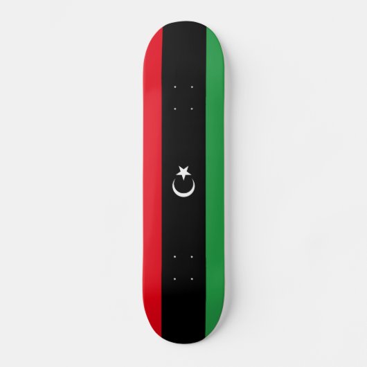 Vlag Patriottisch Libië Persoonlijk Skateboard (Voorkant)